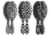 Wet Brush® Original Detangler® Black & White Hipster Brush Perspective: top