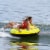 Airhead Comfort Shell 2 Person Nylon Towable Inflatable Water Sport Boating Tube Perspective: top