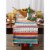 European Soaps Tasseled Table Runner - Picante Stripe Perspective: top