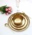 Set of 12 Dinnerware Set Shaded Gold Perspective: top