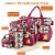 5PCS Baby Nappy Diaper Bags Set Mummy Diaper Shoulder Bags w/ Nappy Changing Pad Insulated Perspective: top