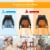 1500W Portable Electric Space Heater Personal Fan with Overheat Protection Perspective: top