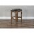 Sunny Designs Doe Valley 30  Wood Backless Stool with Cushion Seat in Brown Perspective: top
