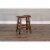 Sunny Designs 24  Saddle Seat Transitional Mahogany Wood Stool in Dark Chocolate Perspective: top