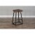 Sunny Designs 30  Mid-Century Wood & Metal Saddle Barstool in Mahogany Perspective: top