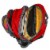 Everest Deluxe Traveler's Laptop Backpack - Red/Gray Perspective: top