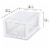 Sterilite Small Box Modular Stacking Storage Drawer Container Closet (6 Pack) Perspective: top