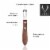 Walnut Channel Knife by ViskiÂ® Perspective: top