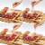 Bamboo Cheese Board Charcuterie Platter and Serving Meat Board Including 4  Steel Knife Perspective: top