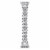 Aurora Silver Faux Pearl Band for Apple Watch Series 1,2,3,4,5,6 & SE - Size 42mm/44mm Perspective: top