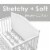 Baby Crib Sheets 3-Pack | Soft & Stretchy Jersey Cotton Fitted Crib Sheet | Woodland Animals Perspective: top