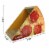 Cat Condo Scratcher Post Cardboard - Pizza Flavor - Scratching Paradise Perspective: top