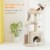 Inq Boutique - Small Cat Tree - Medium Cat Tower With Interactive Toy 32.7 - Beige Perspective: top