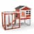 Wooden Rabbit Hutch & Chicken Coop - Luxurious Home for Small Animals Perspective: top