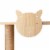 Yeah Depot - Wall-Mounted Cat Scratching Pad - Indoor Wood Cat Tree with Hammock Perspective: top