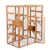 FX070 - Outdoor Cat Enclosure with Sunlight Top Panel, Perches, Sleeping Boxes, Pet Playpen Perspective: top