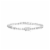 Elements Silver Plated Cubic Zirconia Tennis Bracelet Perspective: top