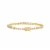 Elements Gold Over Silver Cubic Zirconia Tennis Bracelet Perspective: top