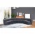 Meridian Furniture Limitless Gray Velvet Modular 6 Piece Sectional Perspective: top