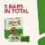 think! Plant Based Chocolate Mint High Protein Bars Perspective: top