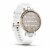 Garmin Lily Smartwatch - Cream Gold Bezel with White Case and Silicone Band Perspective: top