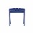 Linon Adirondack Wood Outdoor End Table in Blue Perspective: top