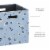 Linon Lane Two Pack Fabric Daisy Storage Bins in Blue Perspective: top