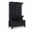 Linon Anna Wood Entryway Wide Hall Tree in Black Perspective: top