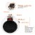 900W Portable Heater Fan Wall Outlet Space Heater Plug-In Heater Perspective: top