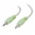 C2G 3.5mm Male To Male Stereo Audio Cable PC 99 Color Coded 6 Feet Beige Perspective: top