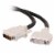 2m DVI-I Male/Female Dual Link Digital/Analog Video Extension Cable (6.5ft) - Black Perspective: top