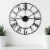 La Crosse Technology Wrought Iron Wall Clock - Black Perspective: top