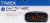 Timex® Dual Alarm AM/FM Clock Radio - Black Perspective: top