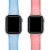 2-Pack of Silicone Bands for Apple Watch Series 1,2,3,4,5,6 & SE - Size 42mm/44mm Perspective: top