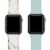2-Pack of Silicone Bands for Apple Watch Series 1,2,3,4,5,6,7 & SE - Size 38mm/40mm Perspective: top