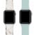 2-Pack of Silicone Bands for Apple Watch Series 1,2,3,4,5,6 & SE - Size 42mm/44mm Perspective: top