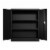 Aobabo 41.6 Inch Locking Metal Storage Cabinet with 2 Adjustable Shelves, Black Perspective: top
