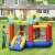 Gymax Inflatable Bounce House Slide Jumping Castle Ball Pit Tunnels Without Blower Perspective: top
