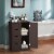 Wooden 4 Drawer Free Standing Bathroom Floor Cabinet Adjustable Storage Cupboard Perspective: top