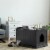 Gymax Cat Litter Box Wooden Enclosure Pet House Sidetable Washroom Storage Bench Black Perspective: top