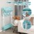 Baby Changing Table Folding Infant Diaper Station Nursery Organizer Storage Perspective: top