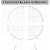 LANGXUN White Circle Mesh Decoration Arch Kit for Wedding and Birthday Party Perspective: top