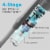 IRIS USA Rechargeable Cordless Stick Vacuum Cleaner with Replaceable Rechargeable Battery Perspective: top