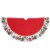 Northlight 48 Red and White Jolly Snowman Christmas Tree Skirt Perspective: top