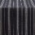 Split P Railroad Stripe Woven Black Table Runner 15 x 72 Perspective: top