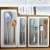 madesmart® Classic Mini Utensil Tray - White/Grey Perspective: top
