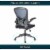 LeisureMod Newton Mesh Office Chair Perspective: top