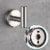 Aquaterior 5-Piece Bathroom Hardware Set Wall Mount Towel Bar Toilet Paper Holder Robe Hook Perspective: top