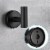 Aquaterior 5-Piece Bathroom Hardware Set Stainless Steel Towel Bar Toilet Paper Holder Hook Perspective: top
