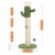 Cactus Cat Tree Cat Scratcher with Sisal Scratching Post and Interactive Dangling Ball For Perspective: top